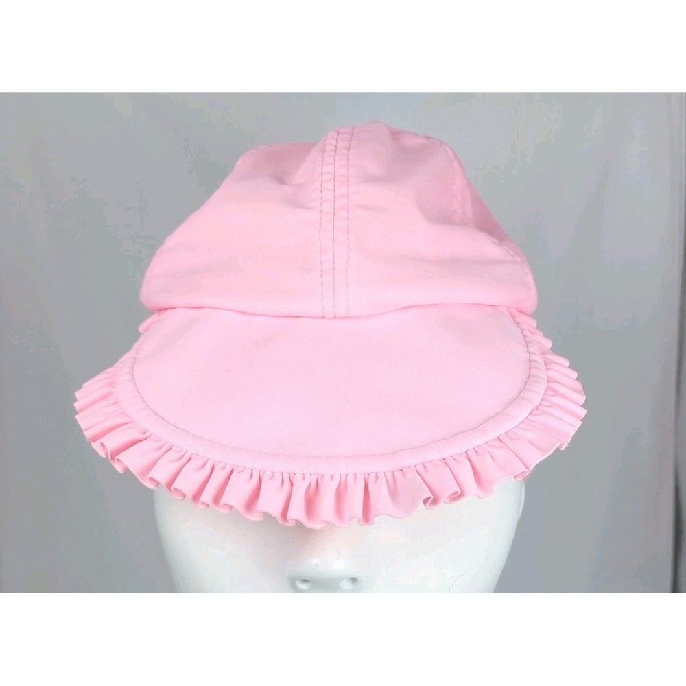Carter's Just One You® Baby Girls Solid‎ Sun Hat Neck Guard Ruffle Pink 12-18 M